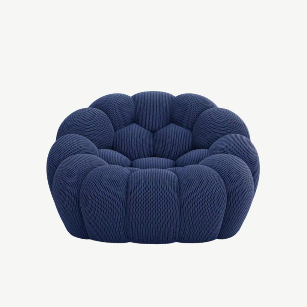 BULÉA Mini – Design-Sessel Nachtblau, komprimiert geliefert – Ansicht 3