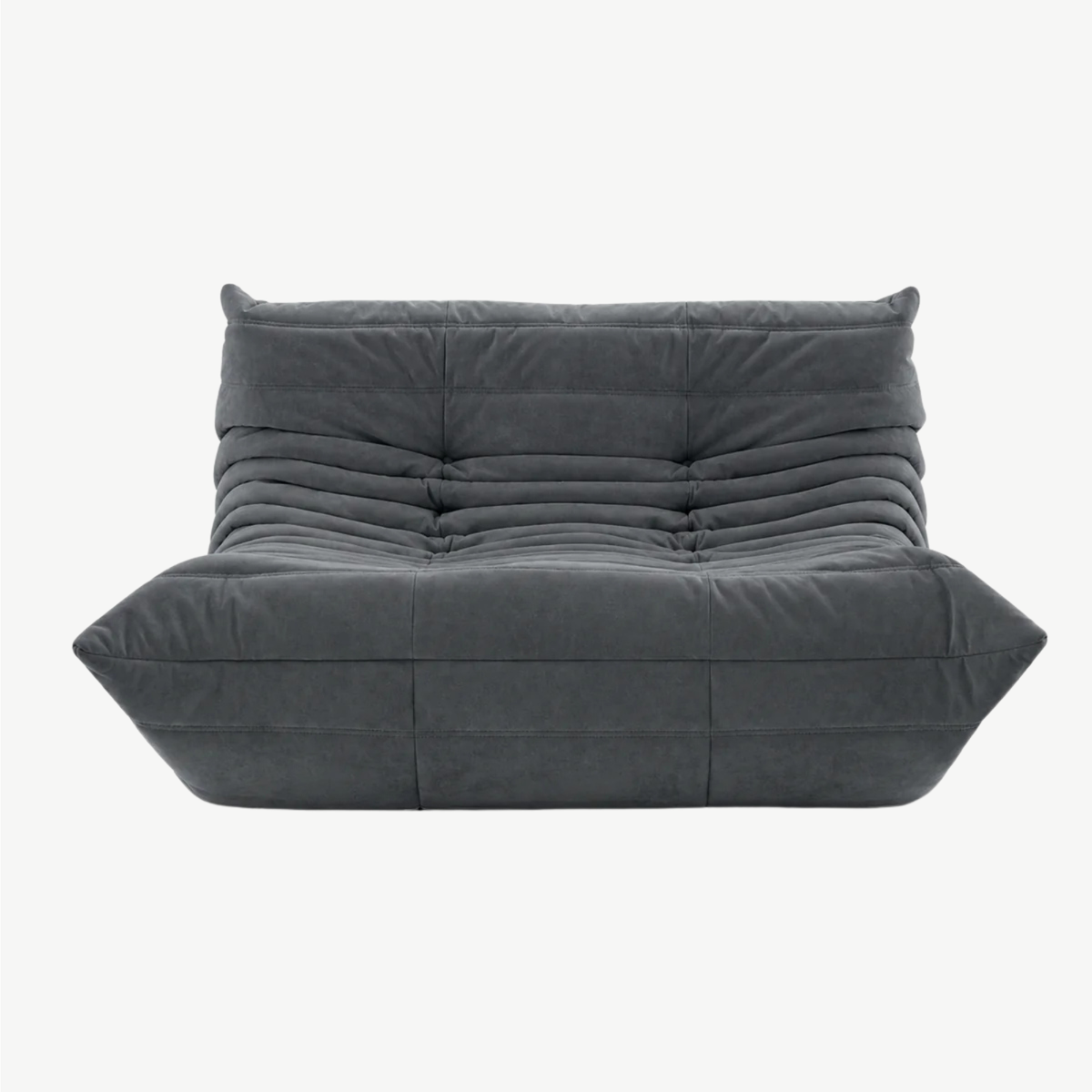 LUMA – Lounge-Sofa 2-Sitzer Anthrazit, komprimiert geliefert – Ansicht 3
