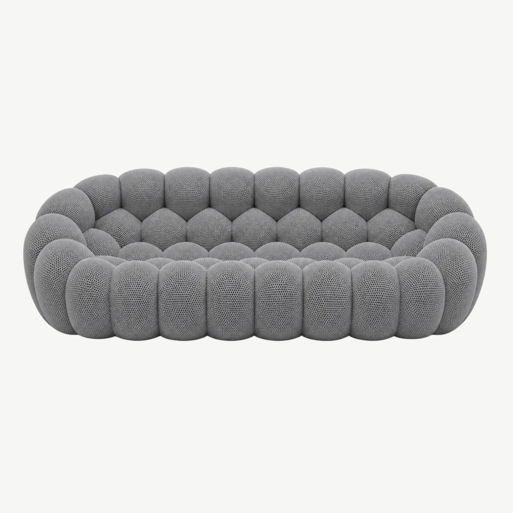 BULÉA Maxi – Design-Sofa 3-Sitzer Mausgrau, komprimiert geliefert – Ansicht 3