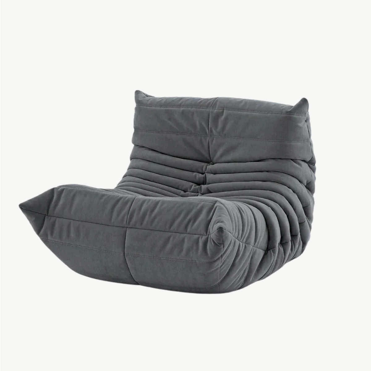 LUMA Mini – Lounge-Sessel Anthrazit, komprimiert geliefert