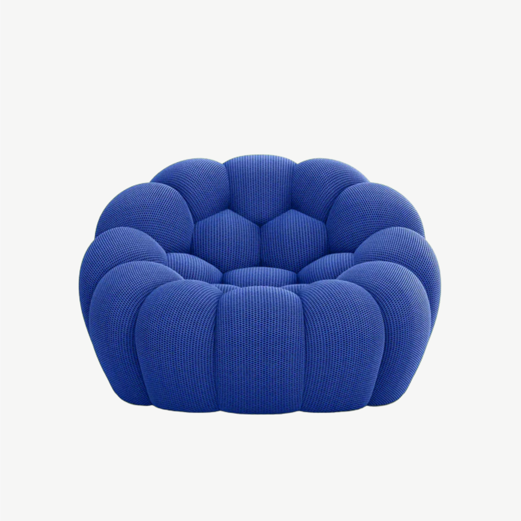 BULÉA Mini – Design-Sessel Königsblau, komprimiert geliefert – Ansicht 3