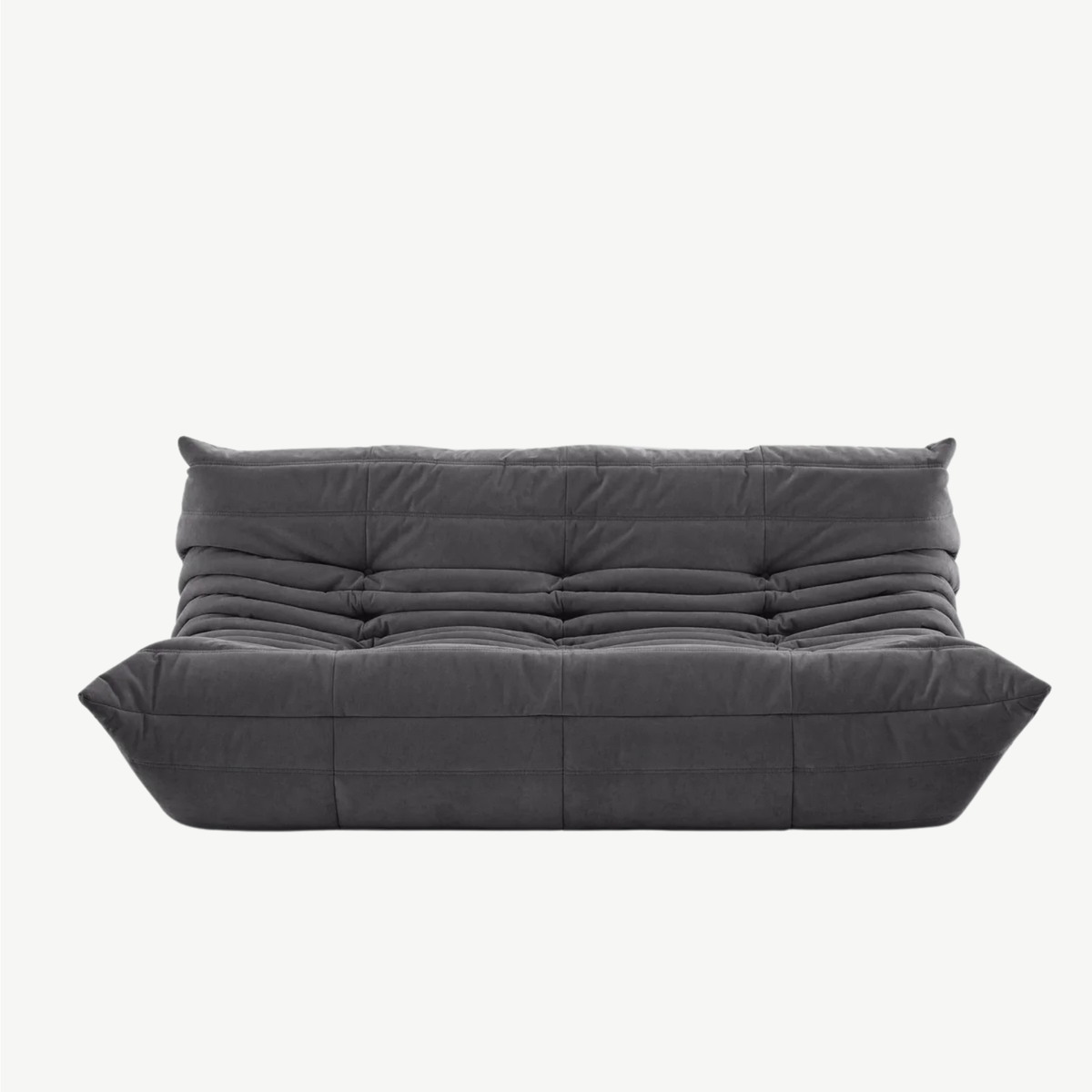 LUMA Maxi – Lounge-Sofa 3-Sitzer Graphitschwarz, komprimiert geliefert – Ansicht 3