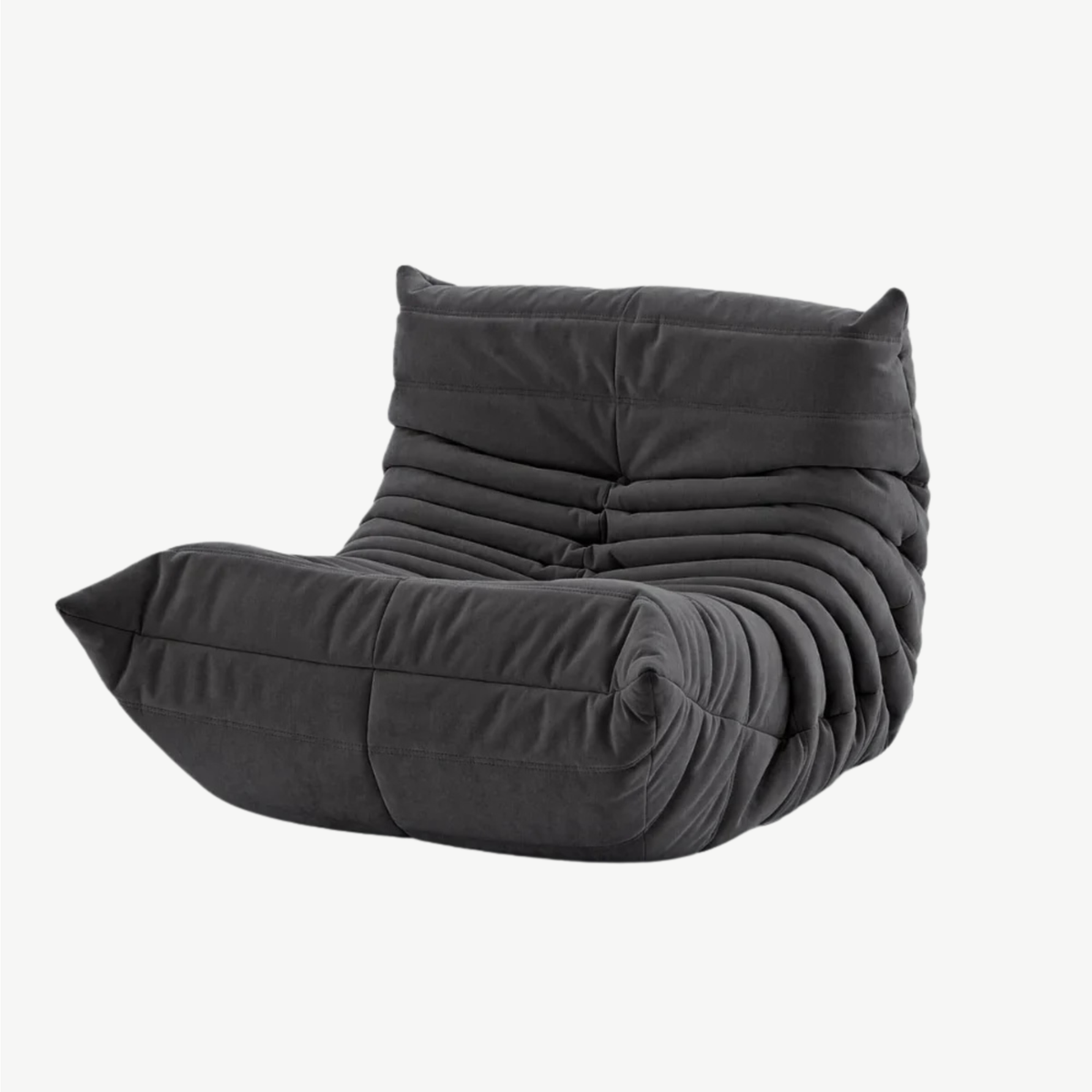 LUMA Mini – Lounge-Sessel Graphitschwarz, komprimiert geliefert