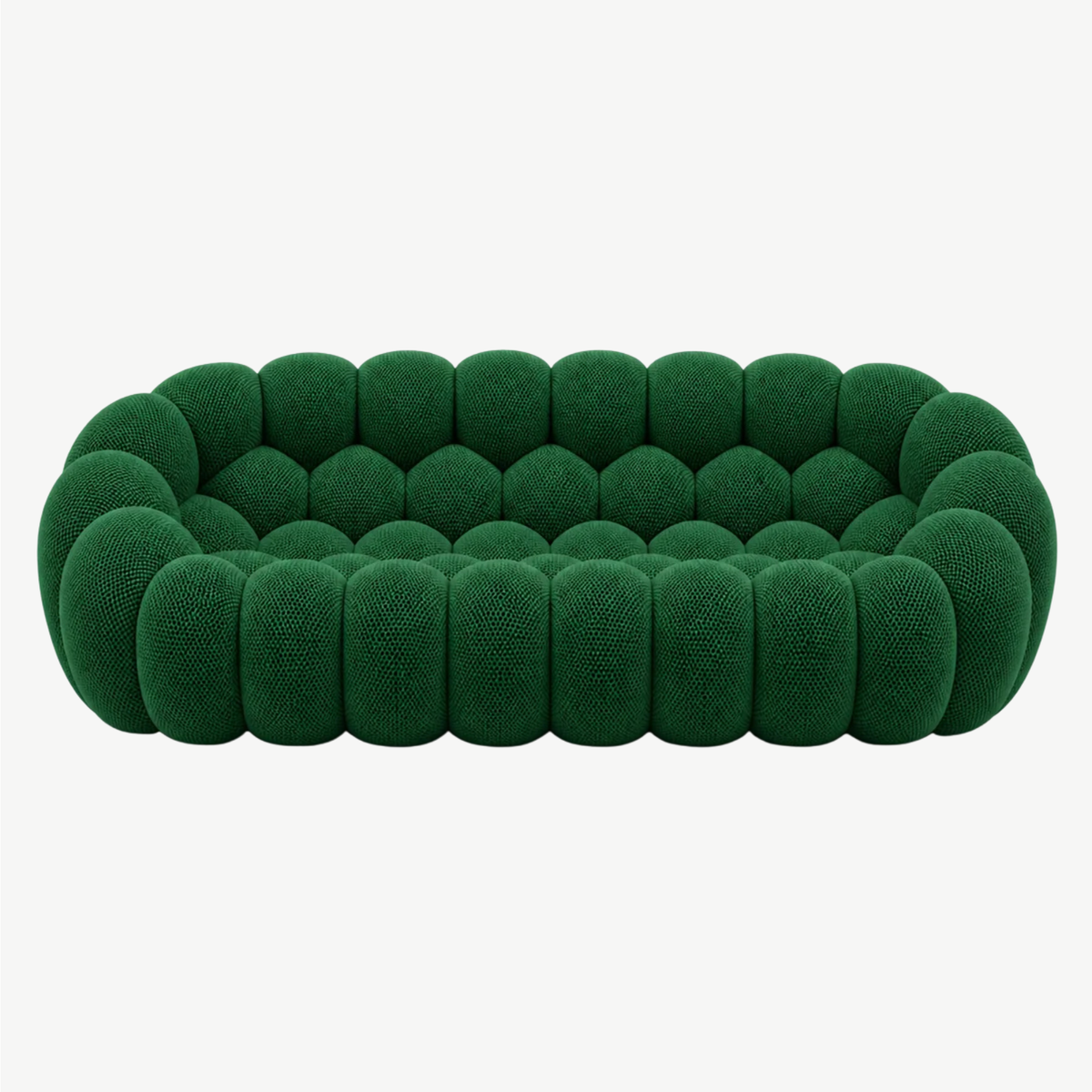 BULÉA Maxi – Design-Sofa 3-Sitzer Waldgrün, komprimiert geliefert – Ansicht 3