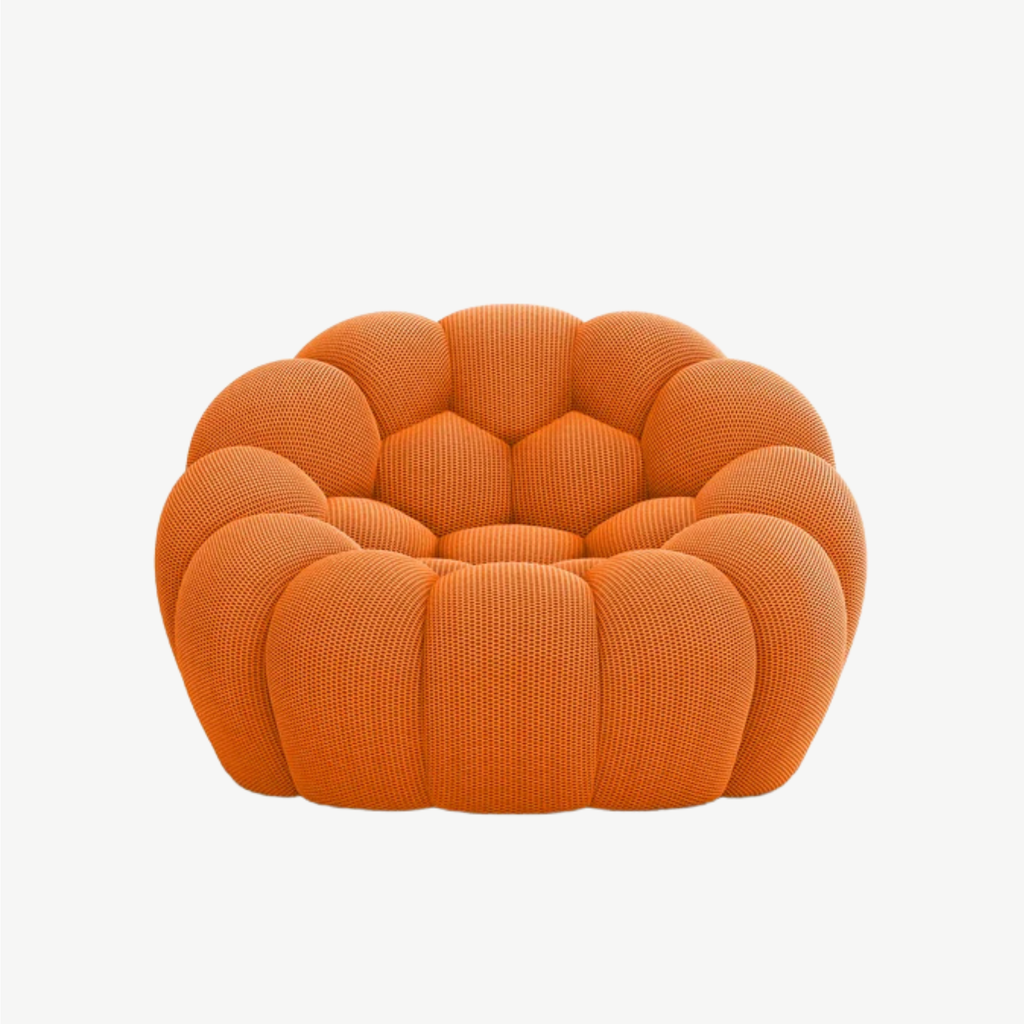 BULÉA Mini – Design-Sessel Mandarinorange, komprimiert geliefert – Ansicht 3