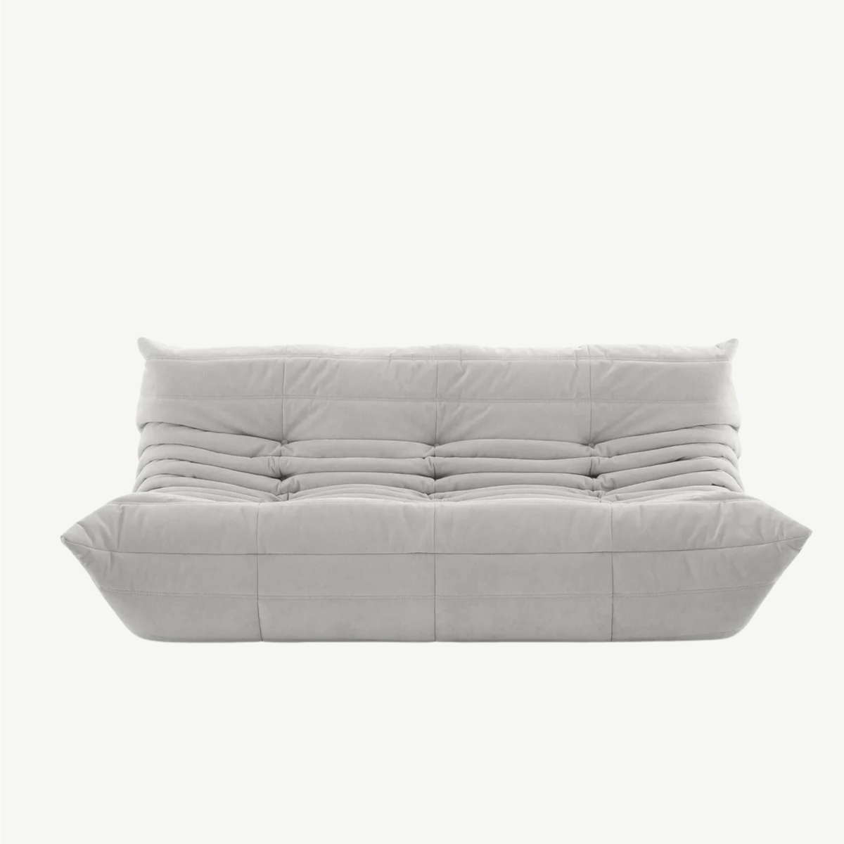 LUMA Maxi – Lounge-Sofa 3-Sitzer Perlgrau, komprimiert geliefert – Ansicht 3