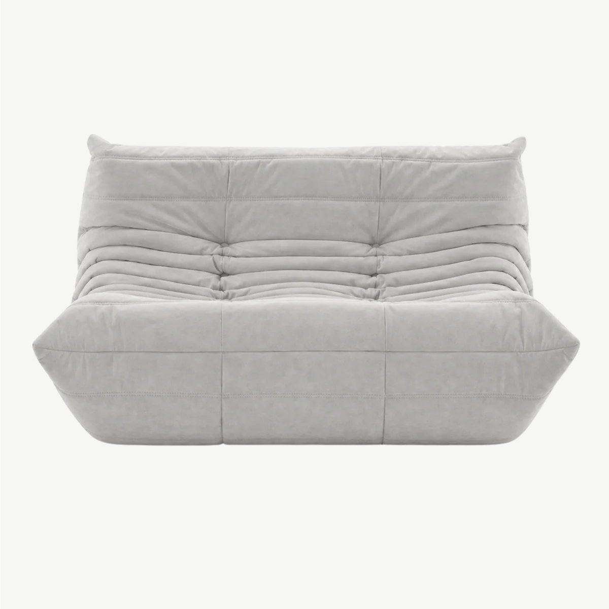 LUMA – Lounge-Sofa 2-Sitzer Perlgrau, komprimiert geliefert – Ansicht 3