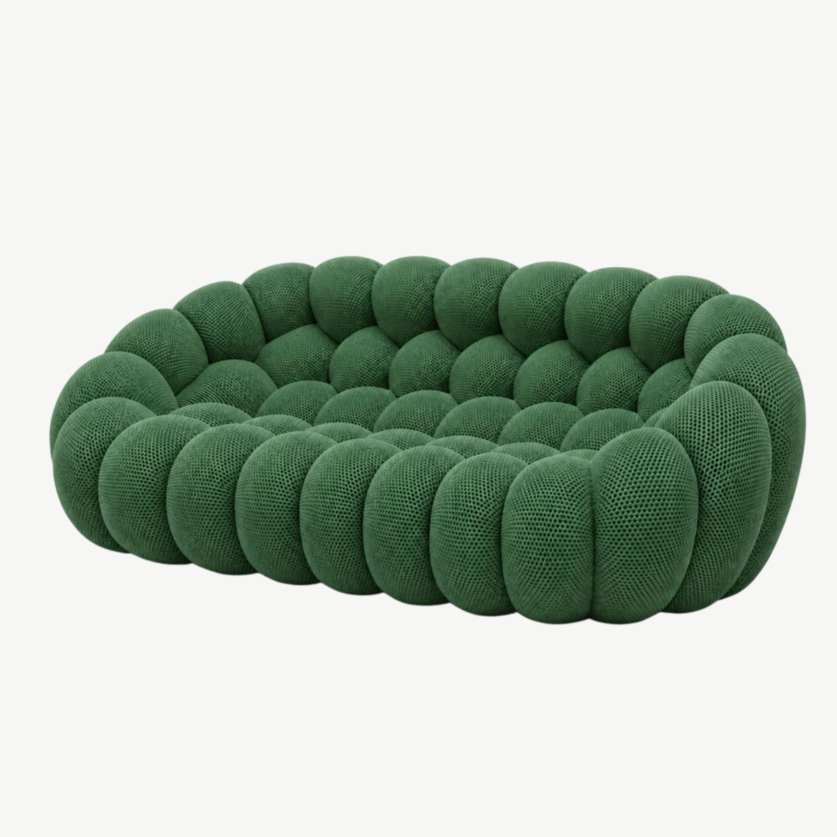 BULÉA Maxi – Design-Sofa 3-Sitzer Waldgrün, komprimiert geliefert