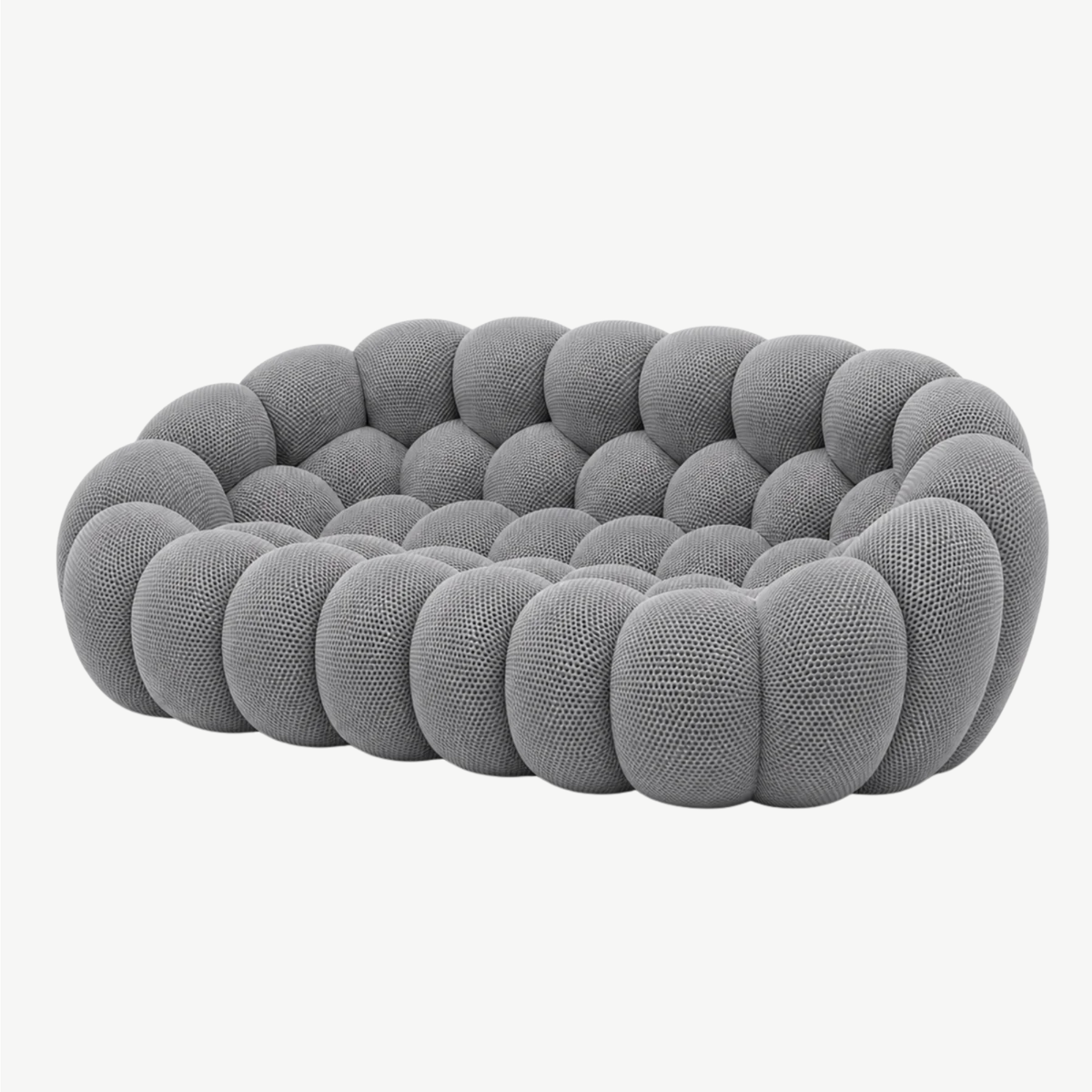 BULÉA Maxi – Design-Sofa 3-Sitzer Mausgrau, komprimiert geliefert