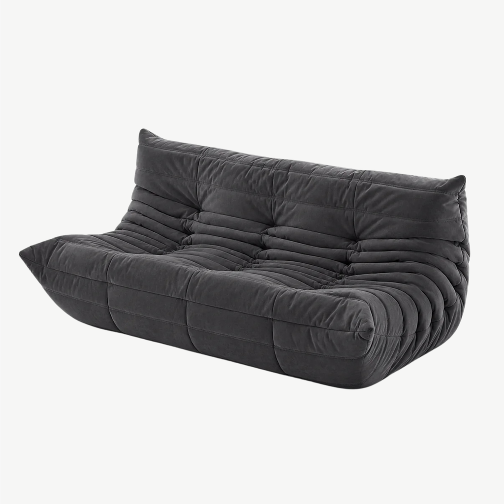 LUMA Maxi – Lounge-Sofa 3-Sitzer Graphitschwarz, komprimiert geliefert