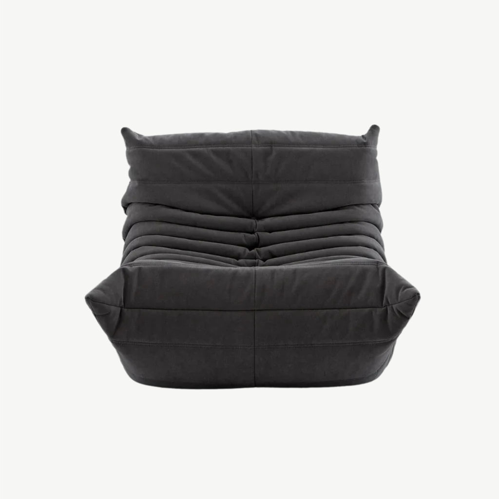 LUMA Mini – Lounge-Sessel Graphitschwarz, komprimiert geliefert – Ansicht 3