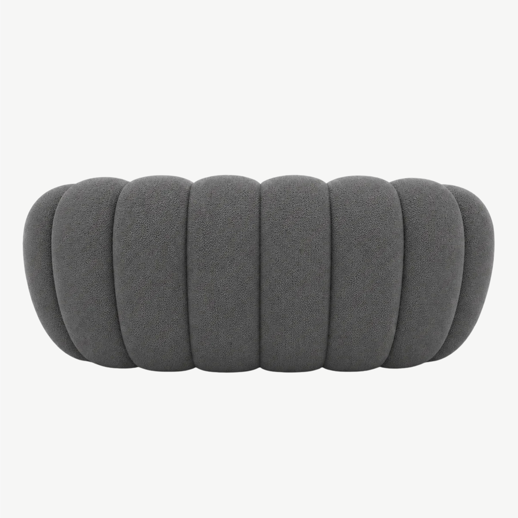 BULÉA – Design-Sofa 2-Sitzer Mausgrau, komprimiert geliefert – Ansicht 5