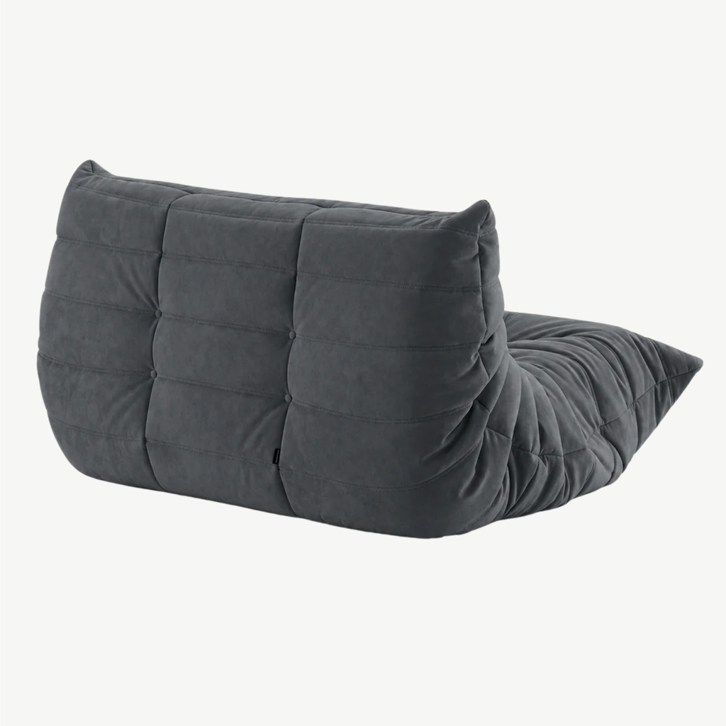 LUMA – Lounge-Sofa 2-Sitzer Anthrazit, komprimiert geliefert – Ansicht 5