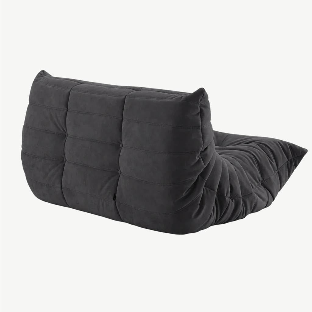 LUMA – Lounge-Sofa 2-Sitzer Graphitschwarz, komprimiert geliefert – Ansicht 5