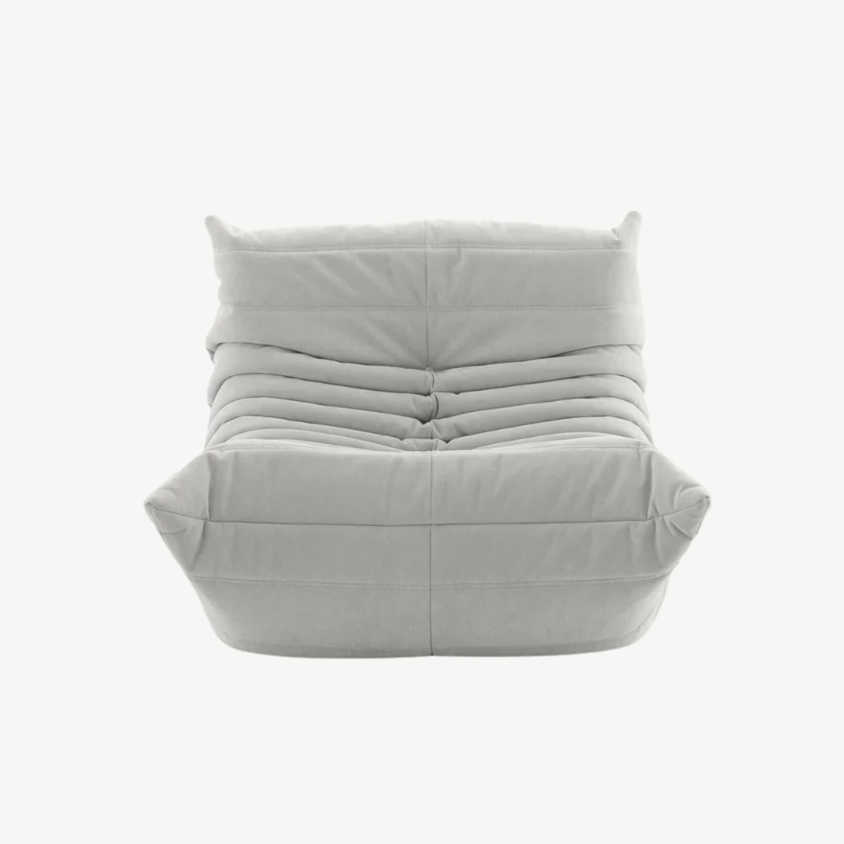 LUMA Mini – Lounge-Sessel Perlgrau, komprimiert geliefert – Ansicht 3