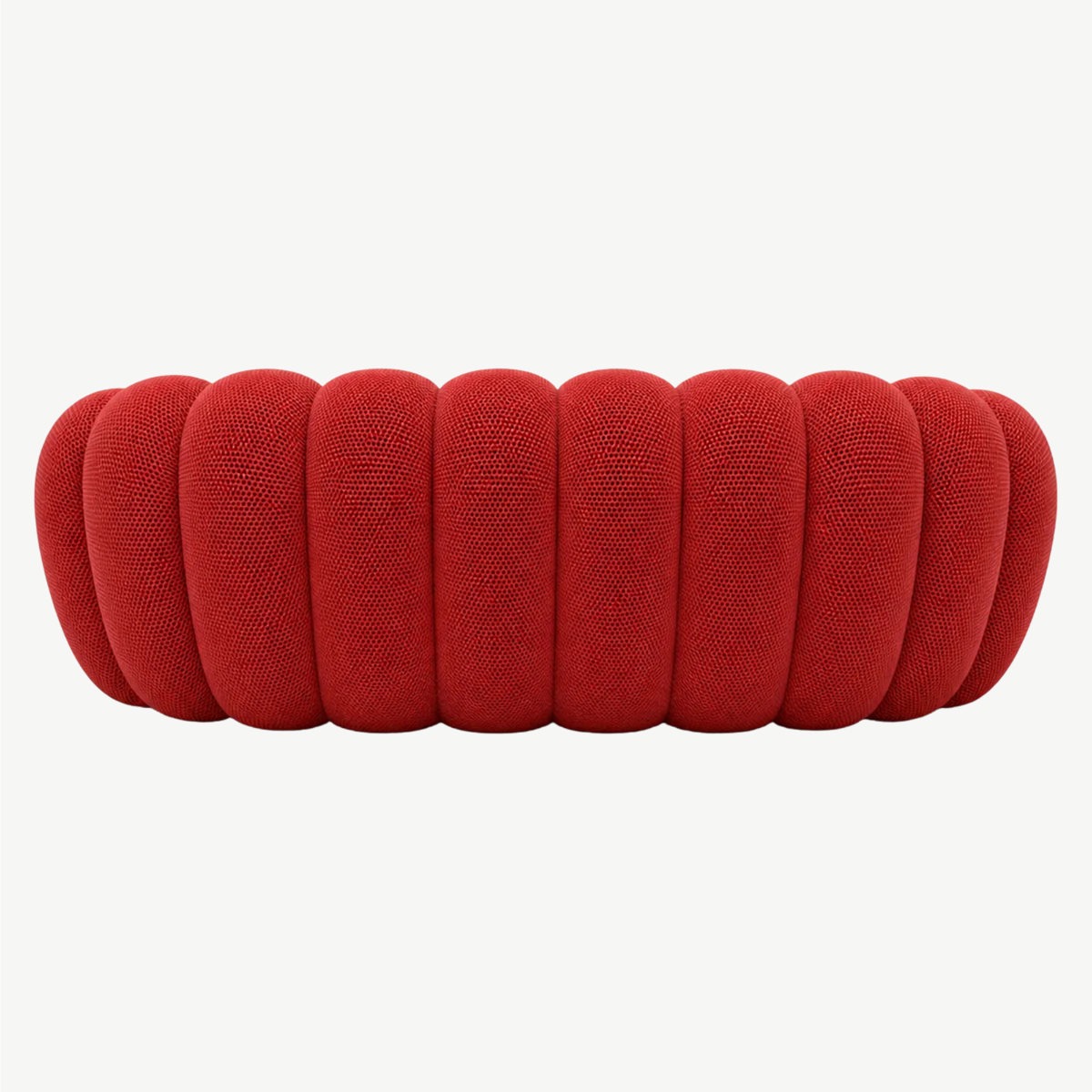 BULÉA Maxi – Design-Sofa 3-Sitzer Korallenrot, komprimiert geliefert – Ansicht 5