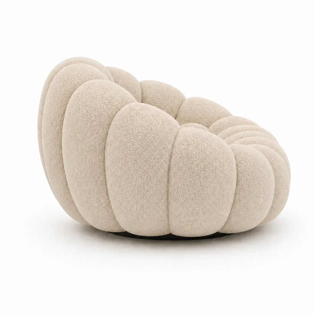 BULÉA – Design-Sofa 2-Sitzer Leinenbeige, komprimiert geliefert – Ansicht 5