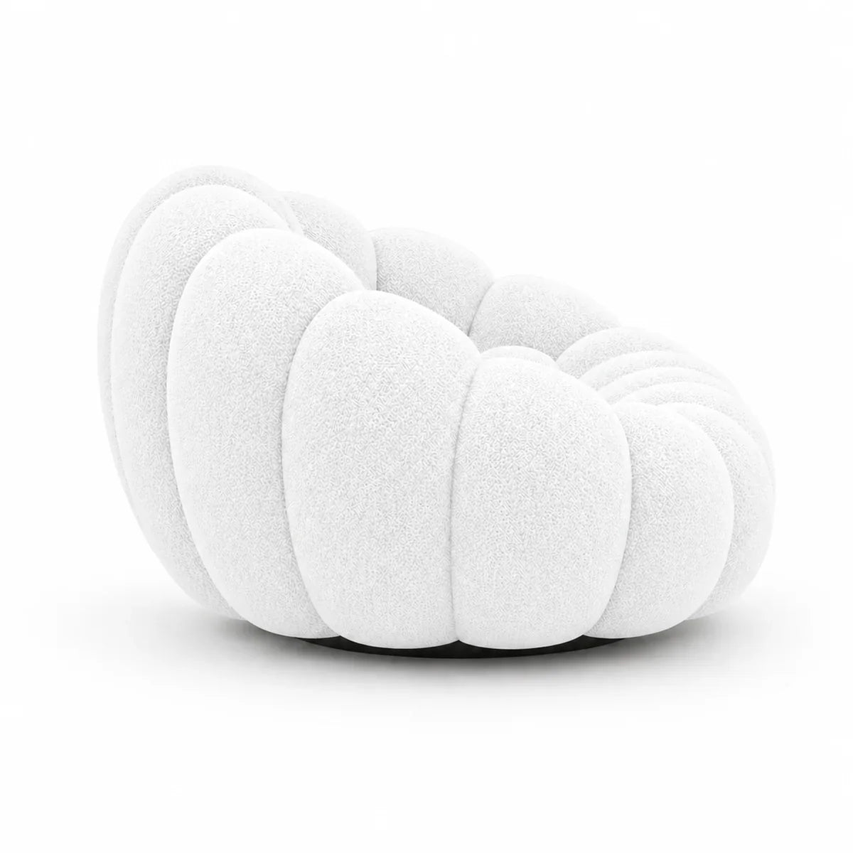 BULÉA – Design-Sofa 2-Sitzer Schneeweiß, komprimiert geliefert – Ansicht 5