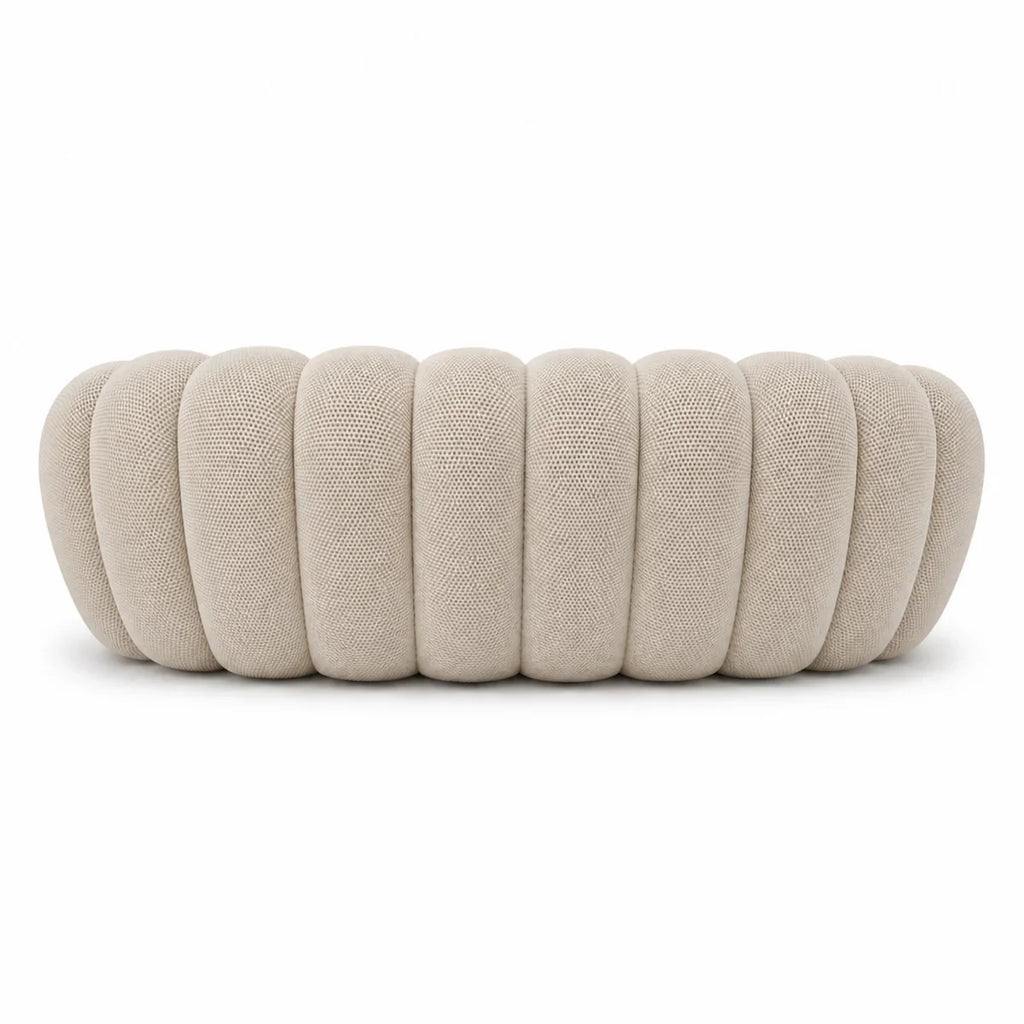 BULÉA Maxi – Design-Sofa 3-Sitzer Leinenbeige, komprimiert geliefert – Ansicht 5