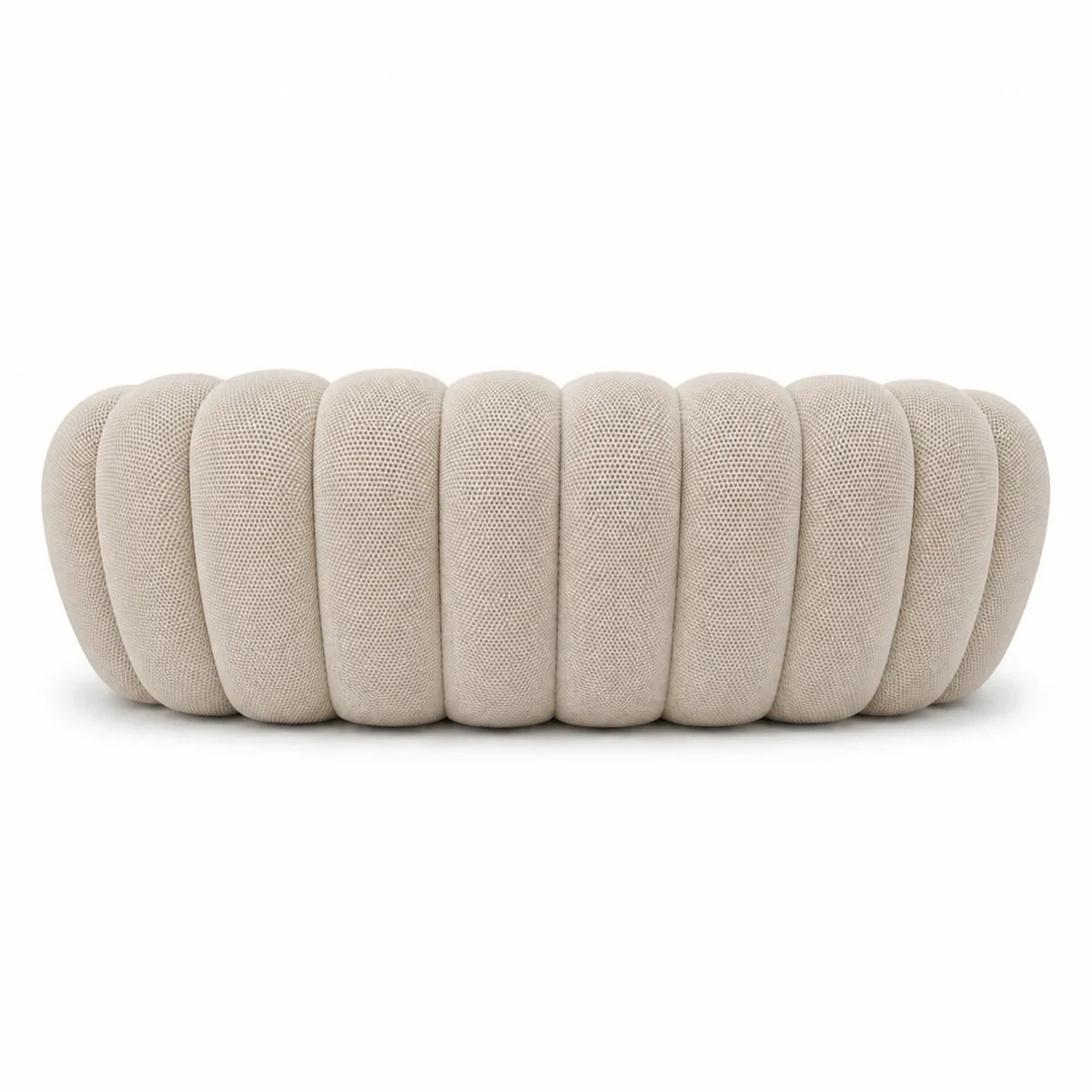 BULÉA Maxi – Design-Sofa 3-Sitzer Leinenbeige, komprimiert geliefert – Ansicht 5