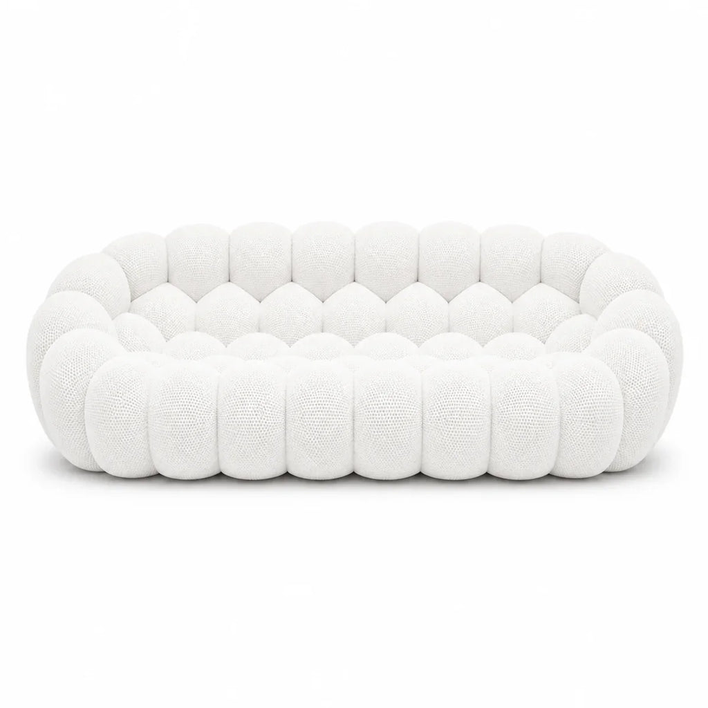 BULÉA Maxi – Design-Sofa 3-Sitzer Schneeweiß, komprimiert geliefert – Ansicht 3
