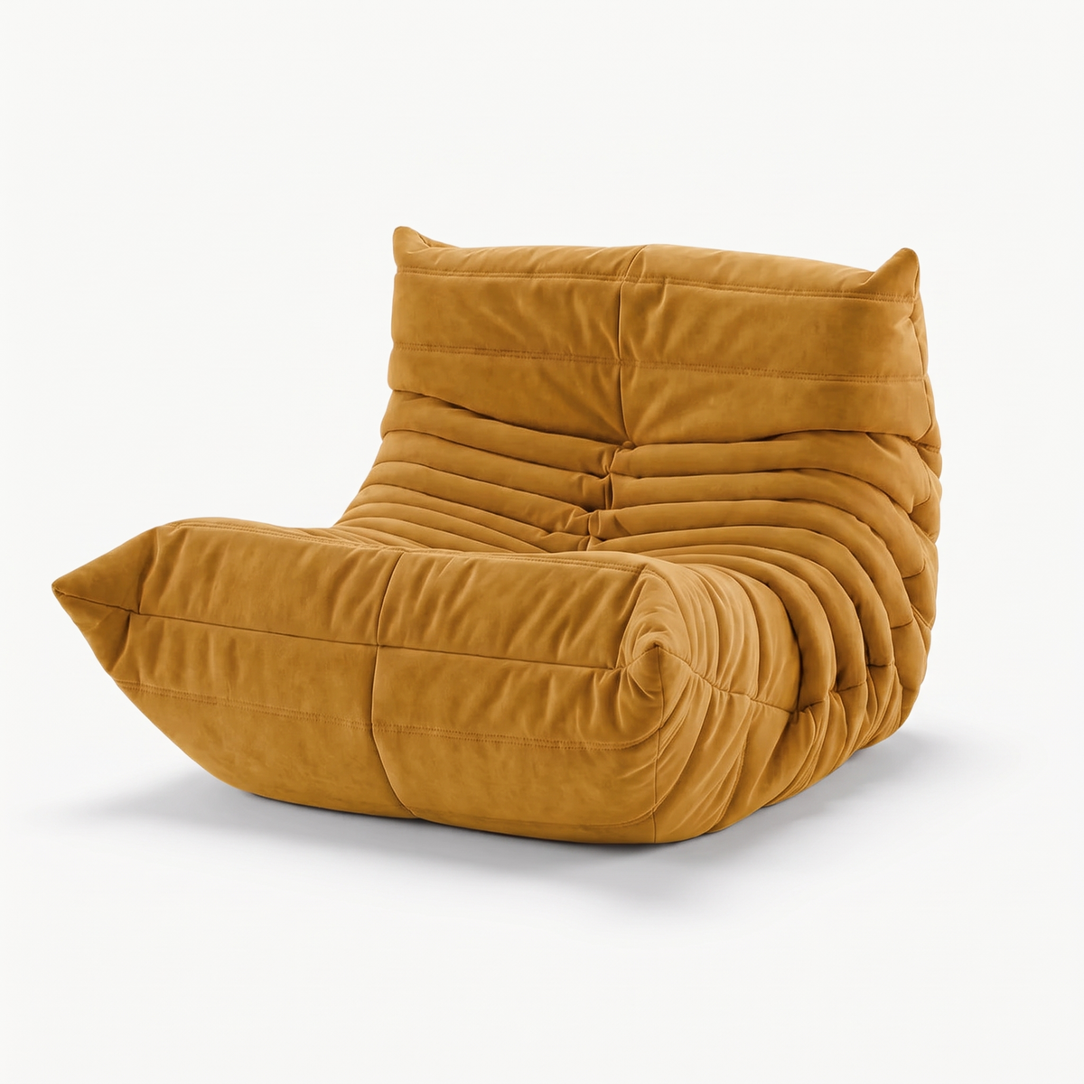 LUMA Mini – Lounge-Sessel Honiggelb, komprimiert geliefert
