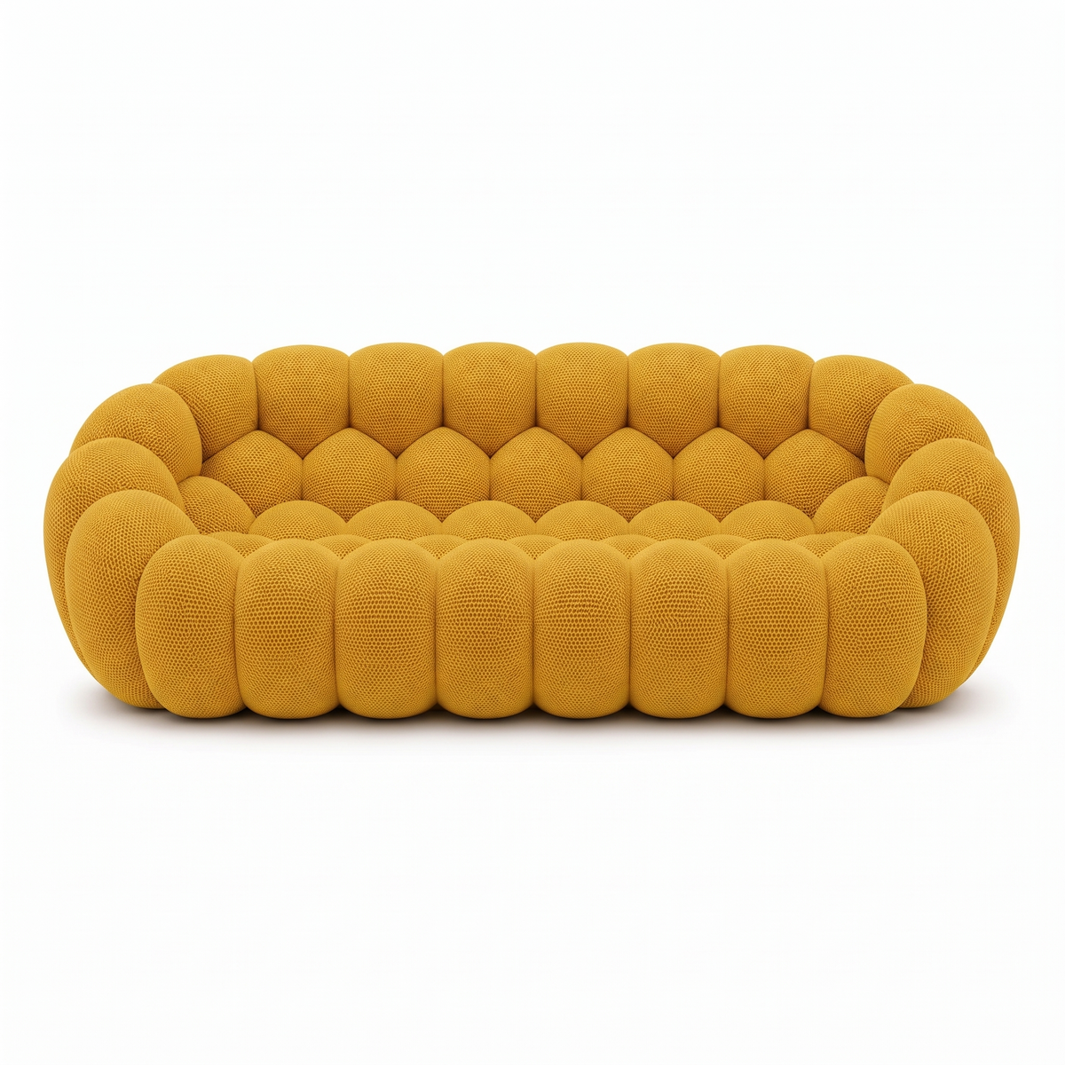 BULÉA Maxi – Design-Sofa 3-Sitzer Sonnengelb, komprimiert geliefert – Ansicht 3