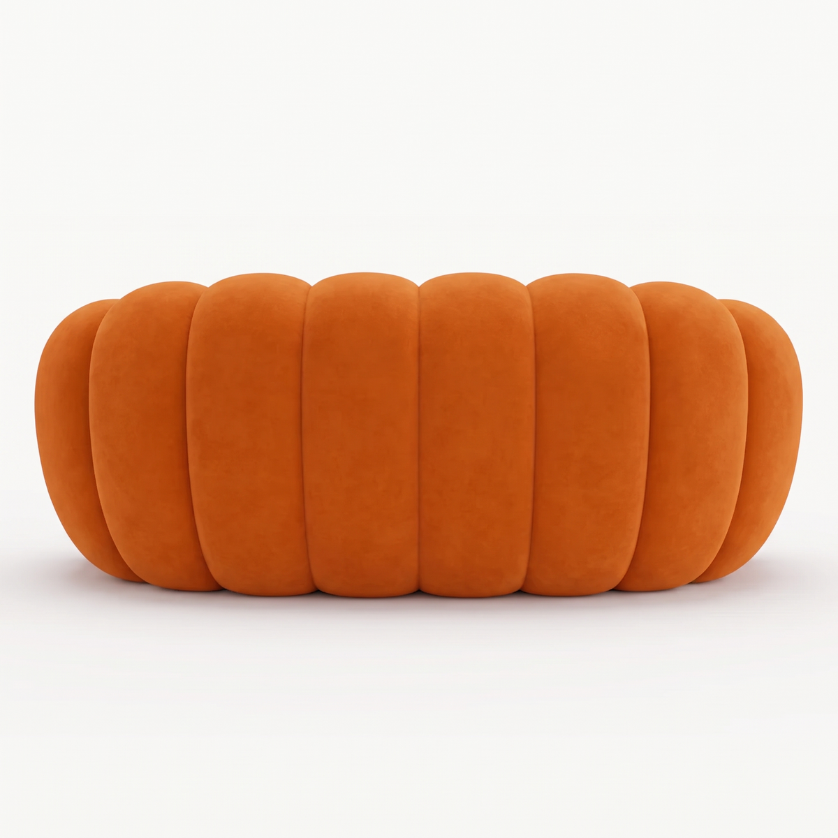 BULÉA – Design-Sofa 2-Sitzer Mandarinorange, komprimiert geliefert – Ansicht 5