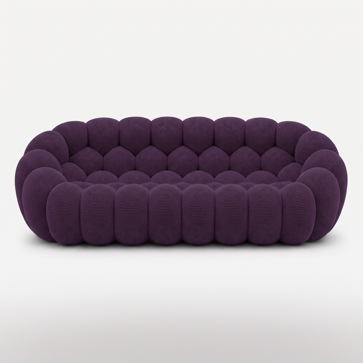 BULÉA Maxi – Design-Sofa 3-Sitzer Aubergine, komprimiert geliefert – Ansicht 3