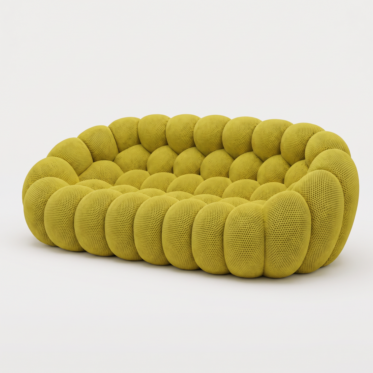 BULÉA Maxi – Design-Sofa 3-Sitzer Anisgrün, komprimiert geliefert