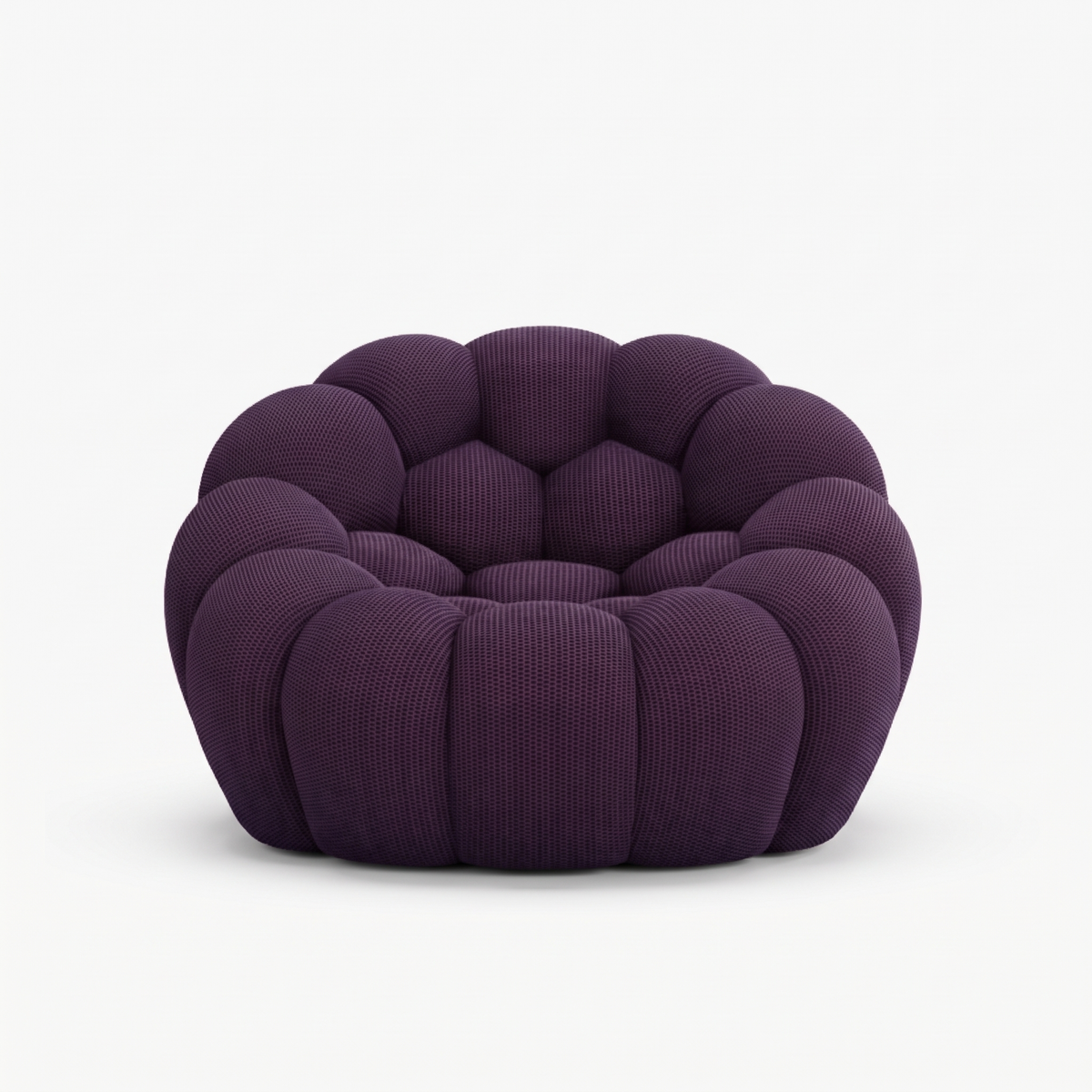 BULÉA Mini – Design-Sessel Aubergine, komprimiert geliefert – Ansicht 3