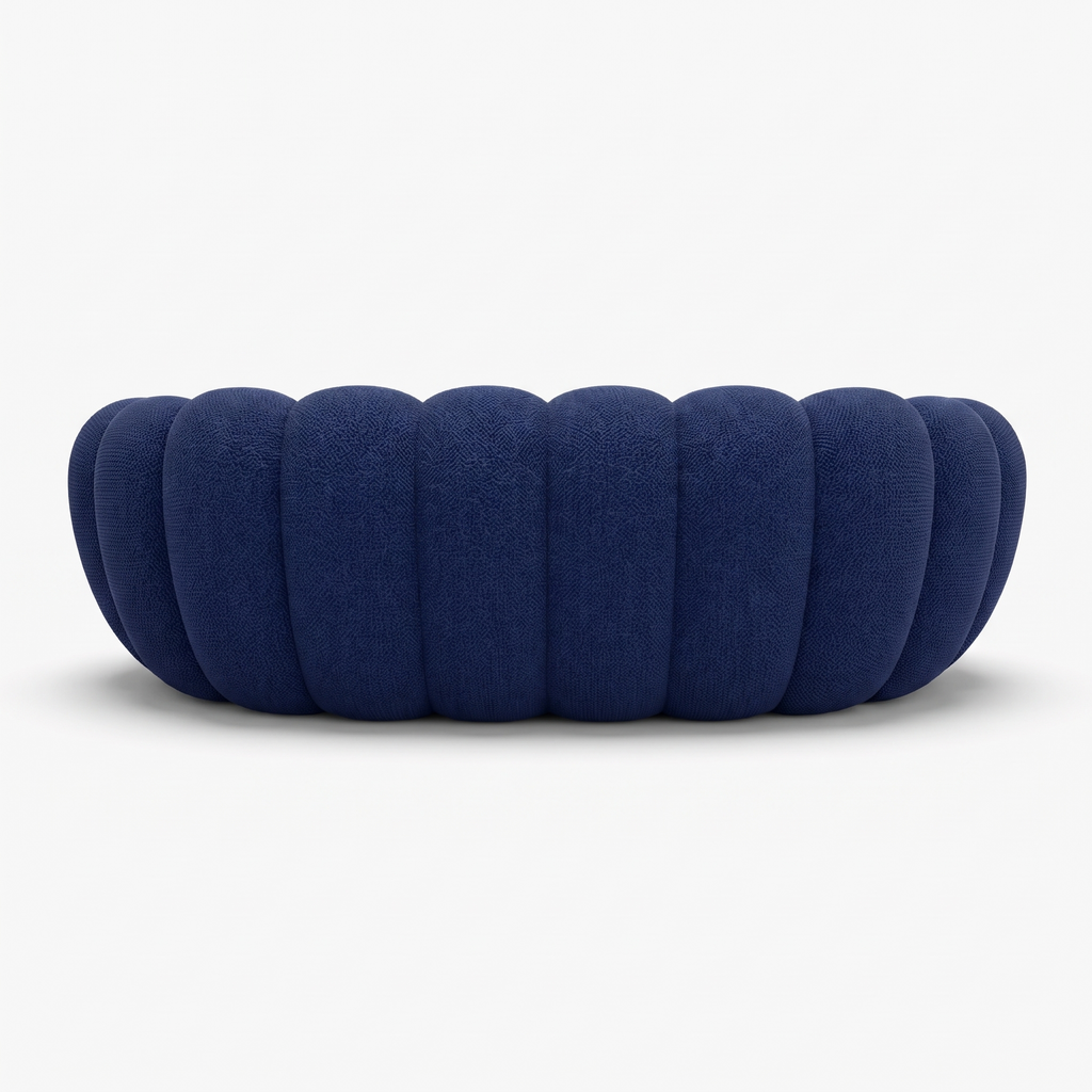 BULÉA – Design-Sofa 2-Sitzer Nachtblau, komprimiert geliefert – Ansicht 5