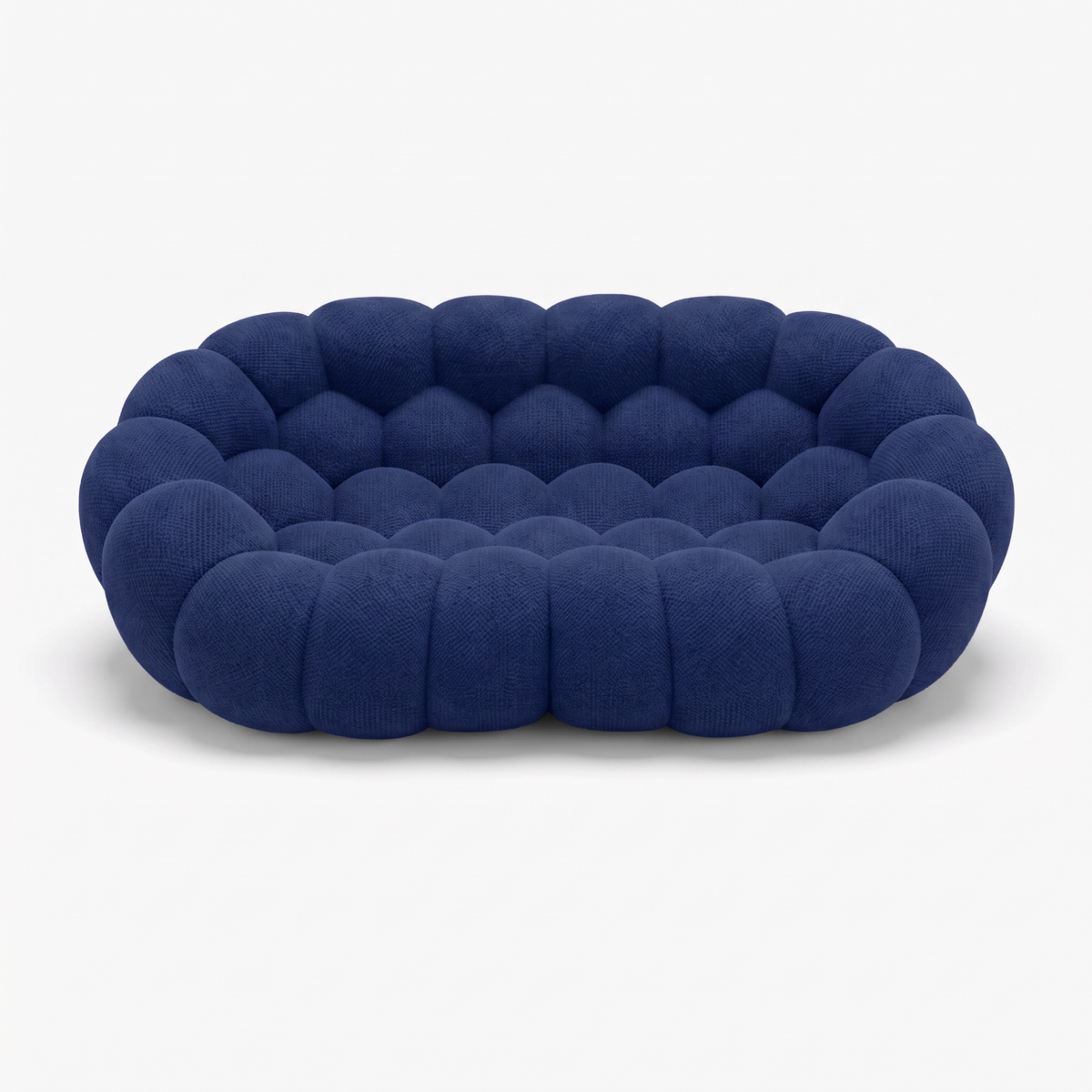 BULÉA – Design-Sofa 2-Sitzer Nachtblau, komprimiert geliefert – Ansicht 3