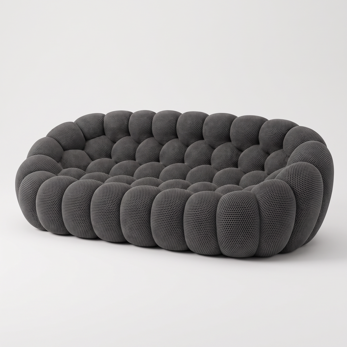 BULÉA Maxi – Design-Sofa 3-Sitzer Anthrazit, komprimiert geliefert
