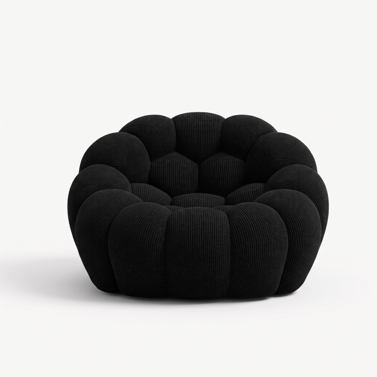 BULÉA Mini – Design-Sessel Tiefschwarz, komprimiert geliefert – Ansicht 3