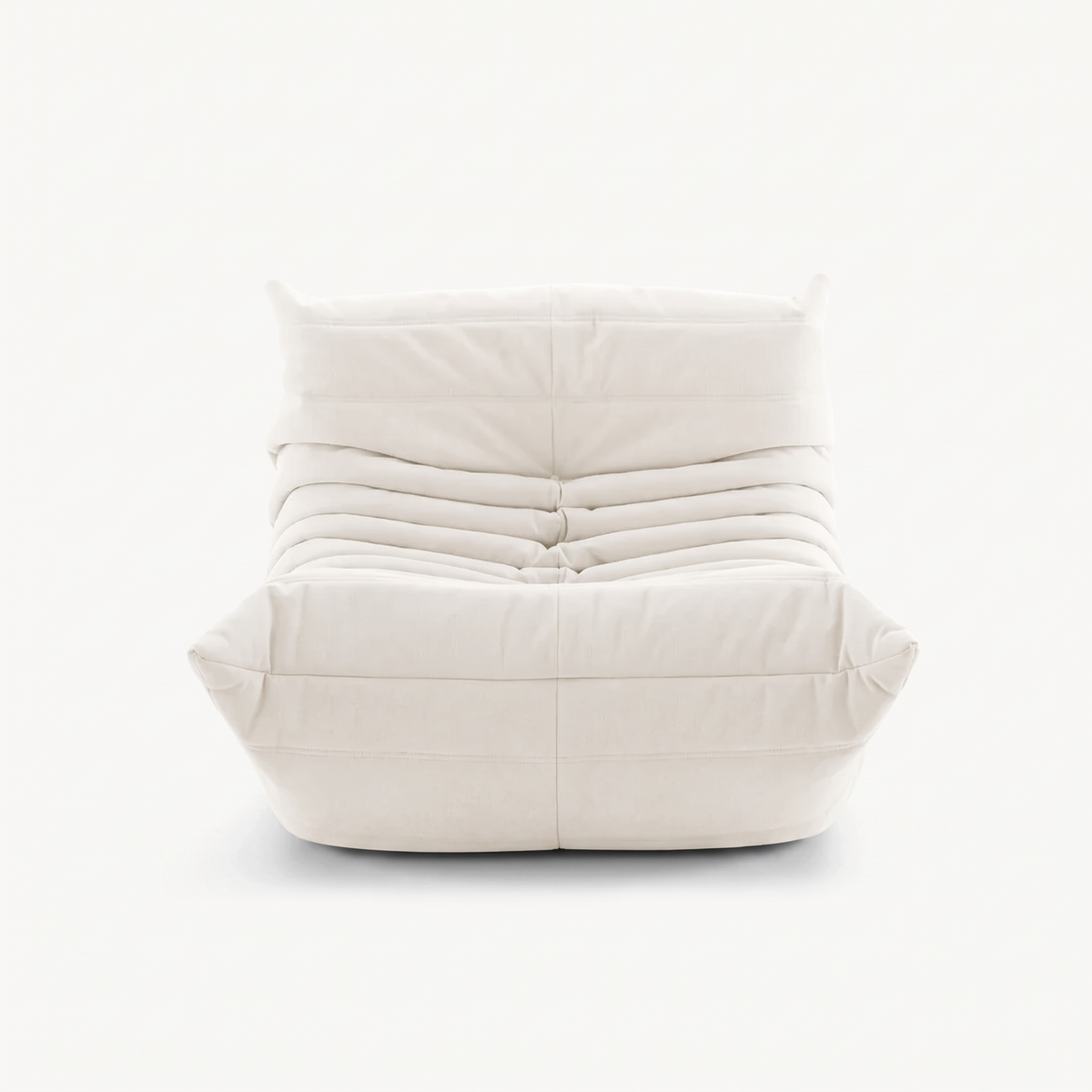LUMA Mini – Lounge-Sessel Baumwollweiß, komprimiert geliefert – Ansicht 3