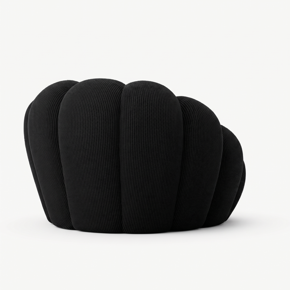 BULÉA Mini – Design-Sessel Tiefschwarz, komprimiert geliefert – Ansicht 5