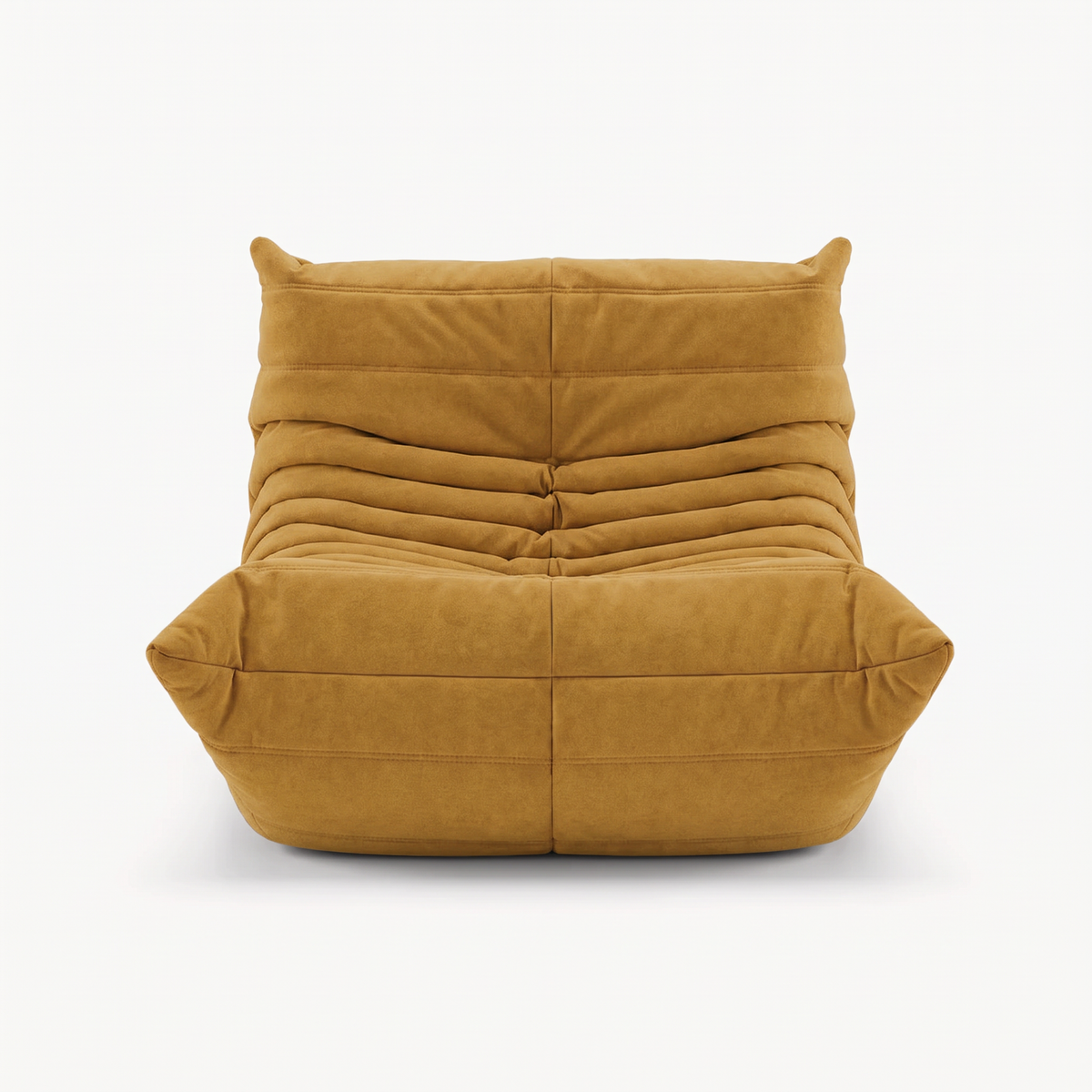 LUMA Mini – Lounge-Sessel Honiggelb, komprimiert geliefert – Ansicht 3