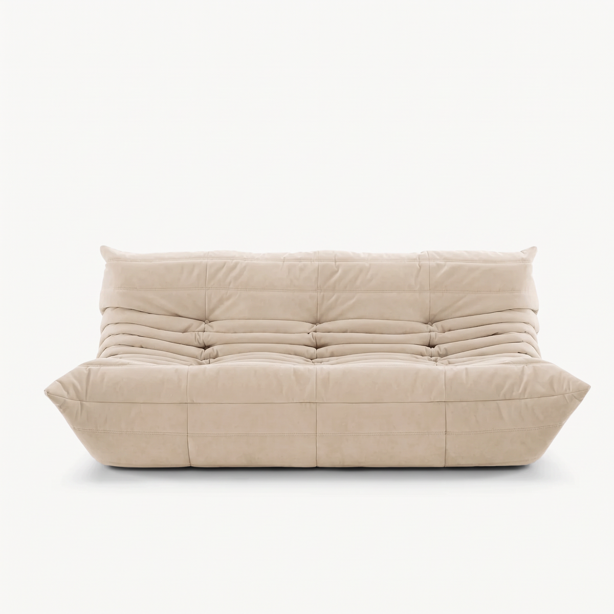 LUMA Maxi – Lounge-Sofa 3-Sitzer Sandbeige, komprimiert geliefert – Ansicht 3