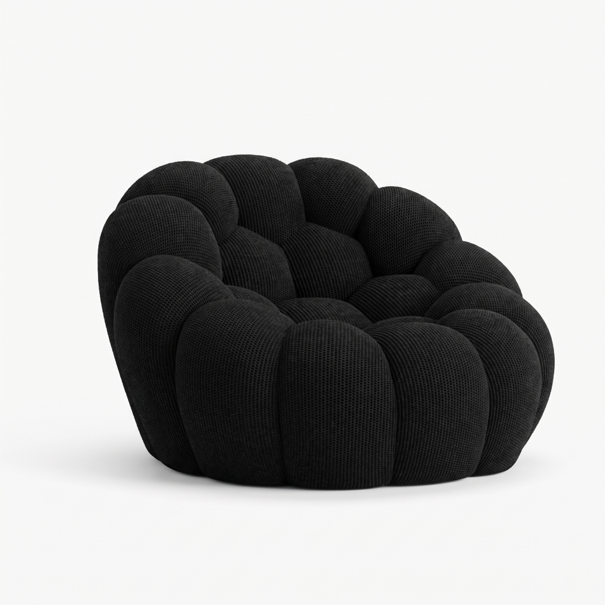 BULÉA Mini – Design-Sessel Tiefschwarz, komprimiert geliefert