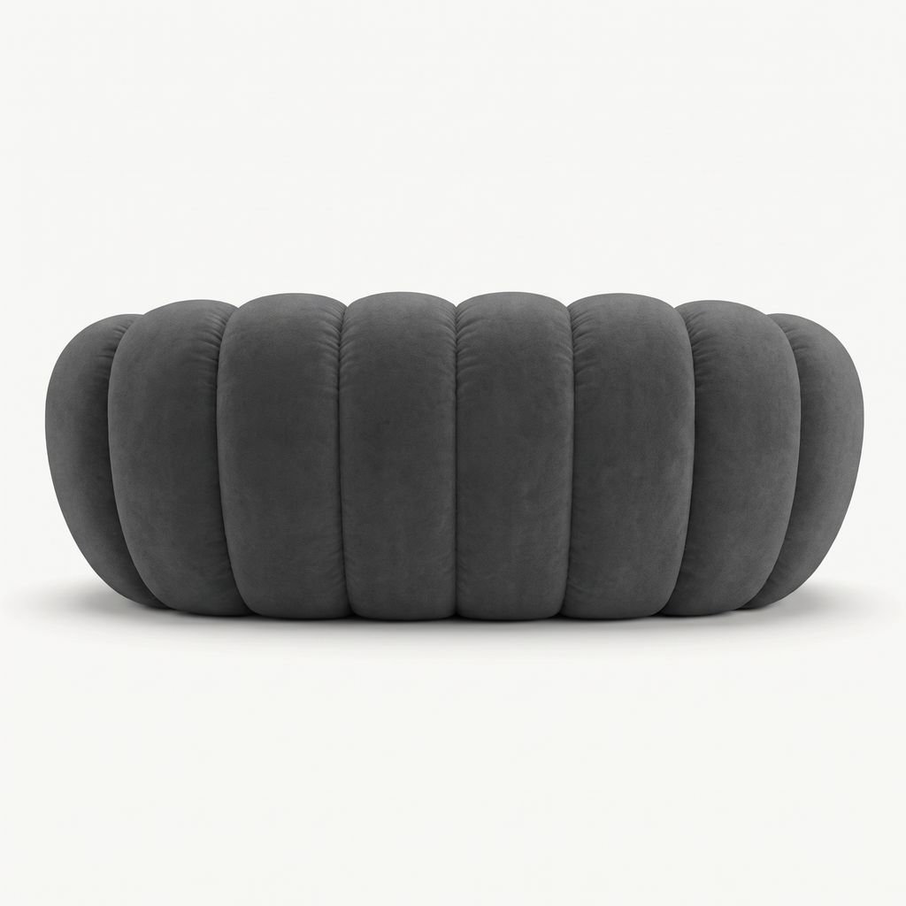 BULÉA – Design-Sofa 2-Sitzer Anthrazit, komprimiert geliefert – Ansicht 5