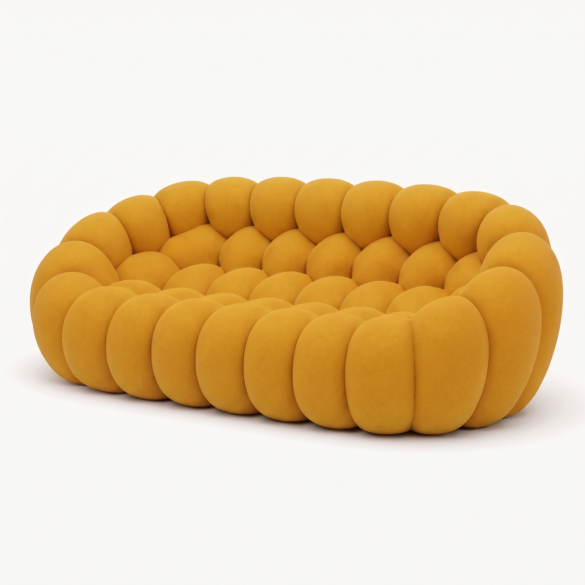 BULÉA Maxi – Design-Sofa 3-Sitzer Sonnengelb, komprimiert geliefert