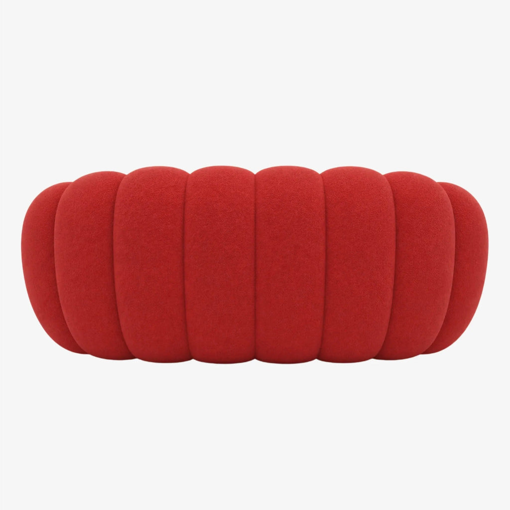 BULÉA – Design-Sofa 2-Sitzer Korallenrot, komprimiert geliefert – Ansicht 5