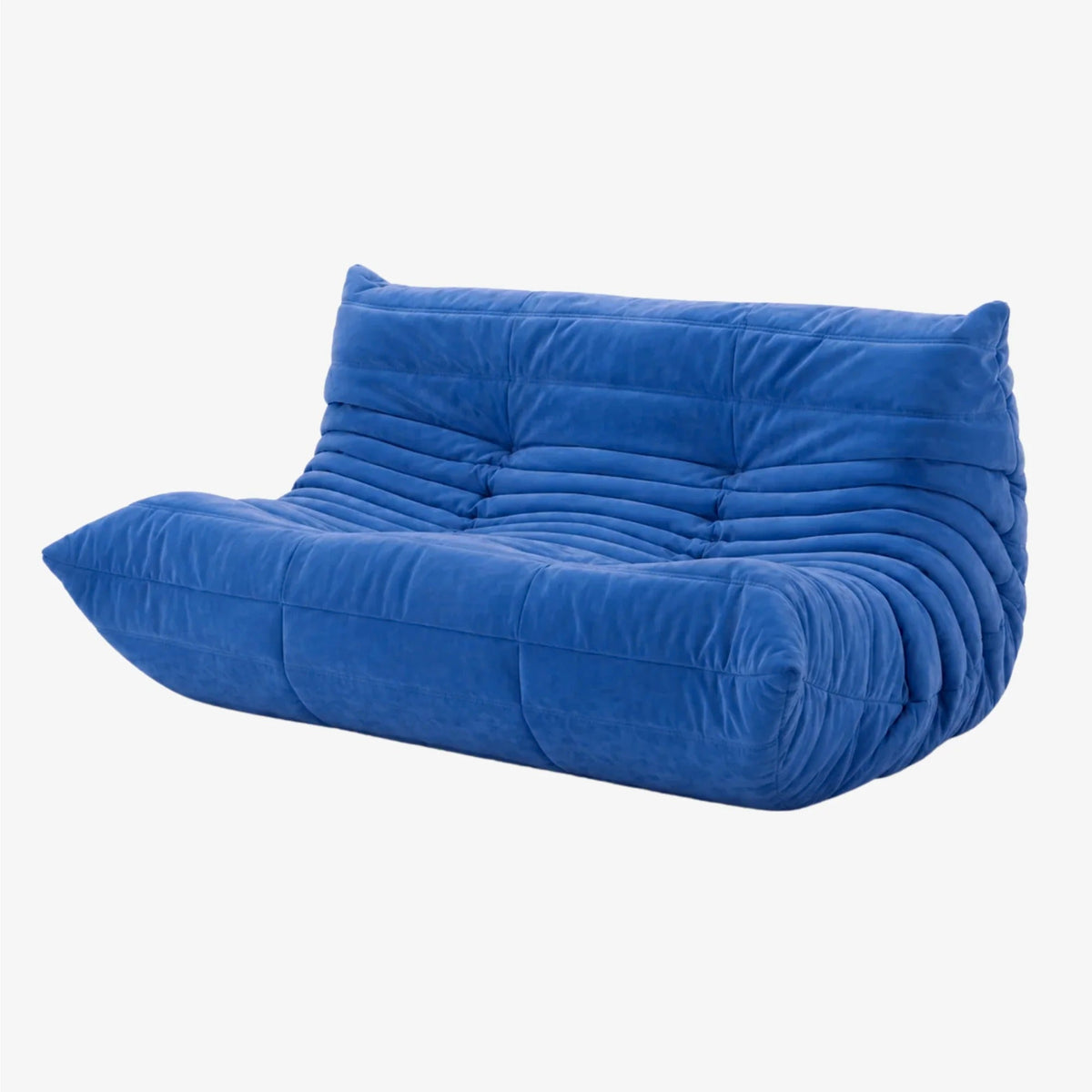 LUMA – Lounge-Sofa 2-Sitzer Königsblau, komprimiert geliefert