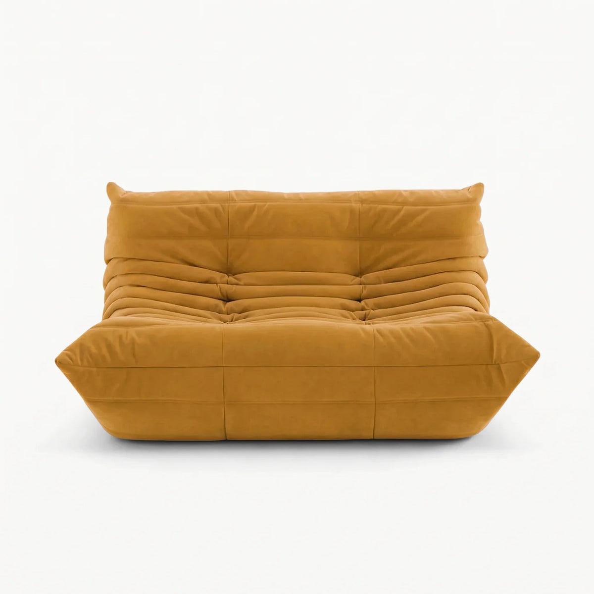 LUMA – Lounge-Sofa 2-Sitzer Honiggelb, komprimiert geliefert – Ansicht 3