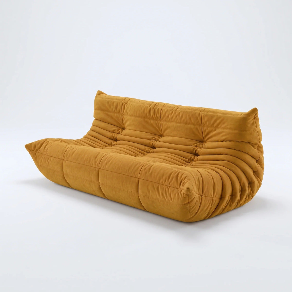 LUMA Maxi – Lounge-Sofa 3-Sitzer Honiggelb, komprimiert geliefert