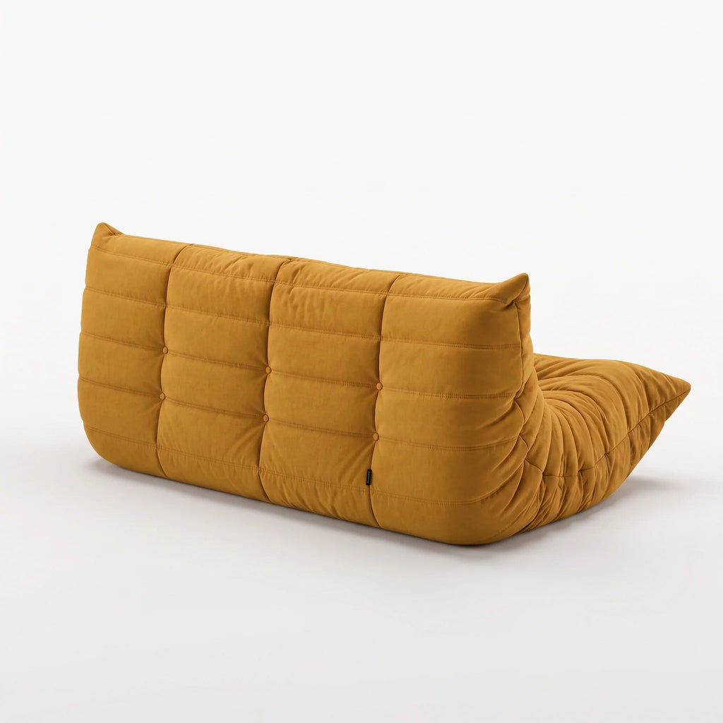 LUMA Maxi – Lounge-Sofa 3-Sitzer Honiggelb, komprimiert geliefert – Ansicht 5