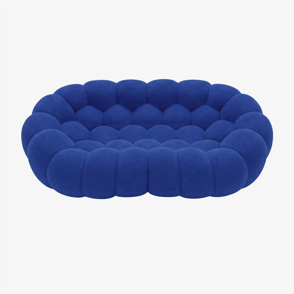 BULÉA – Design-Sofa 2-Sitzer Königsblau, komprimiert geliefert – Ansicht 3
