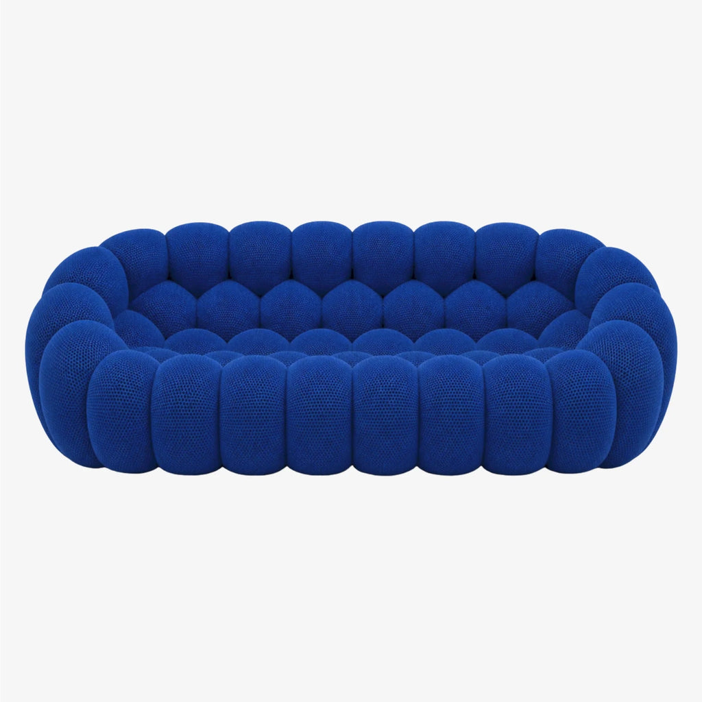 BULÉA Maxi – Design-Sofa 3-Sitzer Königsblau, komprimiert geliefert – Ansicht 3
