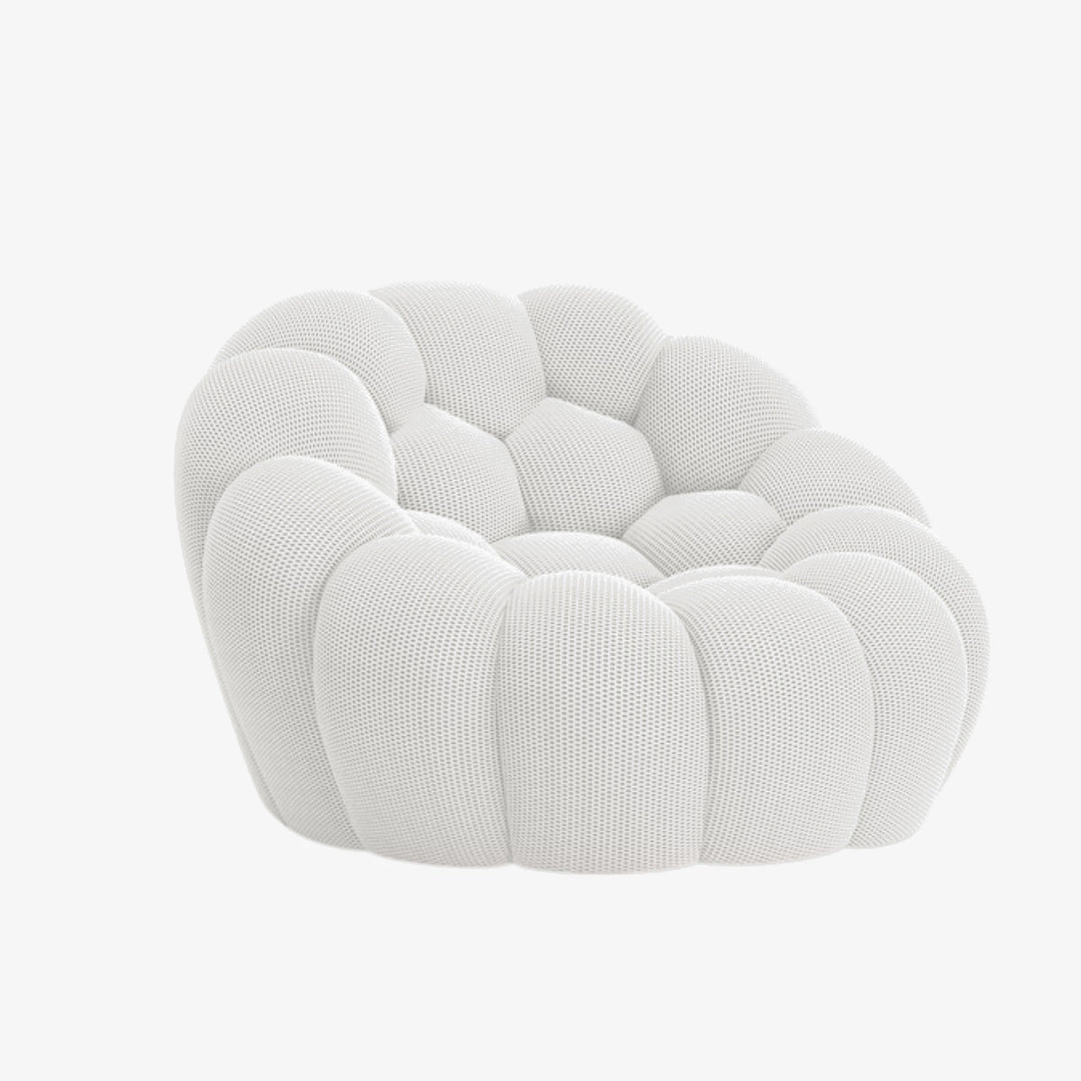 BULÉA Mini – Design-Sessel Schneeweiß, komprimiert geliefert